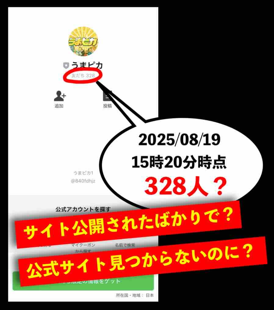 うまピカの会員数